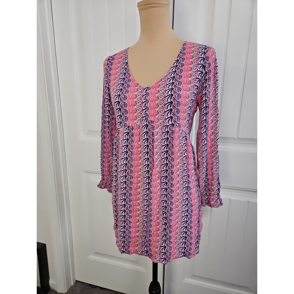 Simply Southern Babydoll Smock Mini Dress Women’s Small S  Long Sleeves